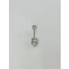 Kalp Detaylı Göbek Piercing - Pg0117