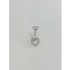Kalp Detaylı Göbek Piercing - Pg0135