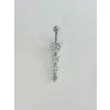 Kalp Detaylı Sallantılı Göbek Piercing - Pg0137