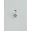 Kar Tanesi Detaylı Göbek Piercing - Pg0103