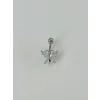 Kelebek Detaylı Göbek Piercing - Pg0055