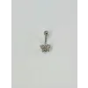 Kelebek Detaylı Göbek Piercing - Pg0075