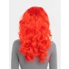 Kırmızı Renk Uzun Dalgalı Parti Peruğu