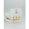 Kurdale Detaylı Üçlü Kombin Küpe - Kp00551