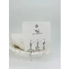 Kurdale Detaylı Üçlü Kombin Küpe - Kp00552