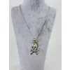 Kuru Kafa Figürü Çelik Erkek Kolye - Ekl0087