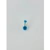 Mavi Taşlı Göbek Piercing - Pg0012