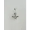 Melek Kanatlı Kalp Detaylı Göbek Piercing - Pg0125
