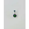 Mistik Topaz Taşlı Göbek Piercing - Pg0047