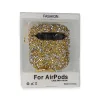 Newface Airpods 2 (2.nesil) Mira Taşlı Kılıf - Gold