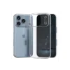 İphone 17 Pro Max Lüx Şeffaf Silikon - Şeffaf