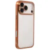 İphone 17 Pro Max Razer Lensli Silikon - Turuncu