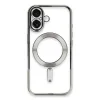 Newface İphone 16 Kılıf Kross Magneticsafe Kapak - Gümüş