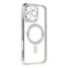 Newface İphone 16 Pro Kılıf Joke Simli Magneticsafe Kılıf - Gümüş