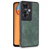 Newface Oppo Reno 11f Kılıf Aras Deri Kapak - Koyu Yeşil