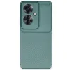 Newface Oppo Reno 11f Kılıf Auto Focus Karbon Kapak - Koyu Yeşil