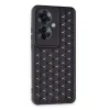 Newface Oppo Reno 11f Kılıf Petek Silikon Kapak - Siyah