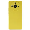 Newface Realme 11 Pro Kılıf Nano İçi Kadife Silikon - Sarı
