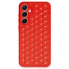 Newface Samsung Galaxy A25 5g Kılıf Petek Silikon Kapak - Kırmızı