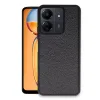 Newface Xiaomi Redmi 13c Kılıf Aras Deri Kapak - Siyah