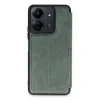 Newface Xiaomi Redmi 13c Kılıf Flip Cover - Koyu Yeşil