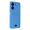 Newface Xiaomi Redmi 13c Kılıf Kelvin Kartvizitli Silikon - Mavi