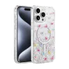 Onegif  İphone 15 Pro Max Misk Simli Magsafe Kapak - Desen 4