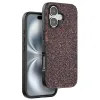 Onegif  İphone 16 Plus Bright Simli Kapak - Derin Mor