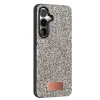 Onegif Samsung Galaxy S24 Plus Bright Simli Kapak - Gümüş
