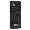 Onegif Samsung Galaxy S25 Bright Simli Kapak - Siyah