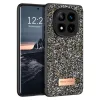 Onegif Xiaomi Redmi Note 14 Pro 4g Bright Simli Kapak - Gümüş