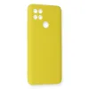 Oppo A15 Kılıf Nano İçi Kadife Silikon - Sarı