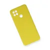 Oppo A15 Kılıf Nano İçi Kadife Silikon - Sarı