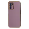 Oppo A16 Kılıf Volet Silikon - Mor