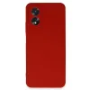 Oppo A38 Kılıf First Silikon - Kırmızı