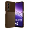 Oppo A5 4g Auto Focus Karbon Kapak - Kahverengi