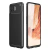 Oppo A73 Kılıf Auto Focus Karbon Kapak - Siyah