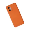 Oppo A96 Kılıf Nano İçi Kadife Silikon - Turuncu
