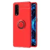 Oppo Find X2 Kılıf Range Yüzüklü Silikon - Kırmızı