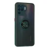Oppo Reno 5 Lite Kılıf Montreal Yüzüklü Silikon Kapak - Yeşil