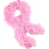 Pembe Renk Kabarık Kalın Otriş Boa Tüy 6 Cm Genişlik 180-200 Cm Uzunluk