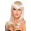 Platin Altın Dore Renk Uzun Düz Parti Peruğu