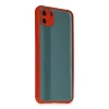 Realme C11 Kılıf Miami Şeffaf Silikon - Kırmızı