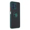 Realme C53 Kılıf Montreal Yüzüklü Silikon Kapak - Yeşil