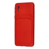 Samsung Galaxy A01 Core Kılıf Kelvin Kartvizitli Silikon - Kırmızı