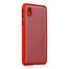 Samsung Galaxy A01 Core Kılıf Miami Şeffaf Silikon - Kırmızı