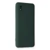 Samsung Galaxy A01 Core Kılıf Nano İçi Kadife Silikon - Koyu Yeşil