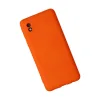Samsung Galaxy A01 Core Kılıf Nano İçi Kadife Silikon - Turuncu
