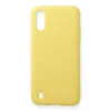 Samsung Galaxy A01 Kılıf Nano İçi Kadife Silikon - Sarı