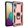 Samsung Galaxy A02 Kılıf Sofya Yüzüklü Silikon Kapak - Rose